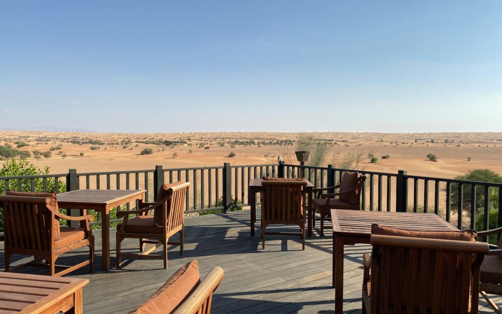 Family enjoying a desert safari experience